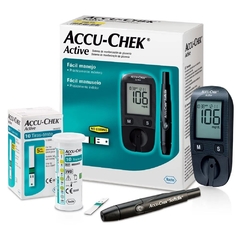 Kit Medidor de Glicose AccuChek Active Roche