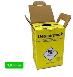 CAIXA DE  PERFURO  CORTANTE  3 LITROS  DESCARPACK