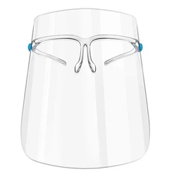 Máscara Face shield Transparente Com Óculos na internet