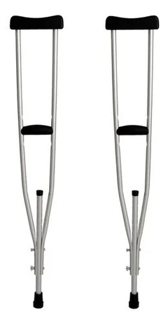 Muleta Axilar em Aluminio  Par  Indaia