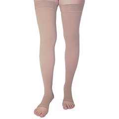 Meia 7/8 20-30 Sigvaris Basic Unissex Bege Pé Aberto Bege - comprar online