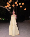 Vestido SALGUNAMU Frente Única Costas Nua Amarelo - comprar online