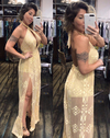 Vestido Longo com Fendas