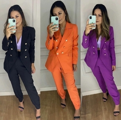 Blazer com Botões Bege - comprar online