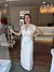 VESTIDO LONGO DECOTE V CHAMPANHE - comprar online