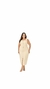 VESTIDO MIDI DETALHE ZIPER COM CINTO CRU PP - comprar online