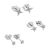 PROMO 3 PARES DE AROS PAGAS 2 / 925 + CUBIC en internet