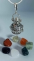 LLAMADOR DE ANGELES, CON 7 PIEDRAS NATURALES. 12Gr.PLATA 925 - comprar online