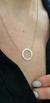 Arandela con cadena incorporada / Plata 925 / Cod.17 - comprar online
