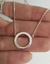 Arandela con cadena incorporada / Plata 925 / Cod.17