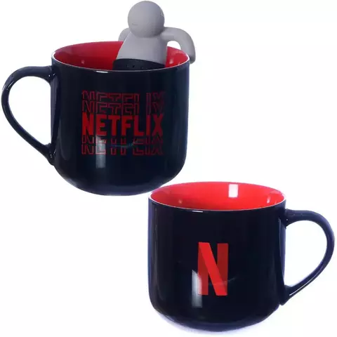 Caneca Com Infusor de chá - Netflix
