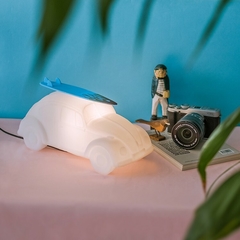 Luminária Fusca Branco Com Prancha