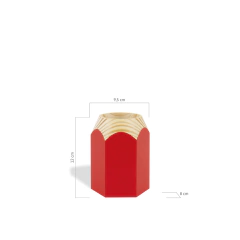Porta Caneta Lápis - Vermelho - Maga's Store