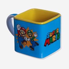 Caneca Cubo 300ml Super Mário e Luigi - comprar online