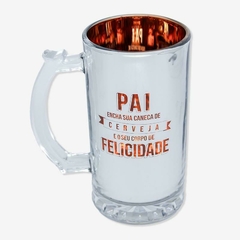 Caneca de Chopp Eletrostática 450ml - Pai Felicidade - comprar online