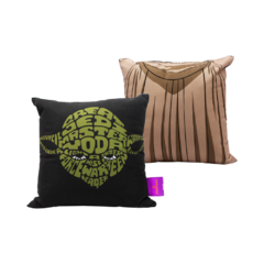 Mini Almofada 25x25 - Star Wars - Mestre Yoda