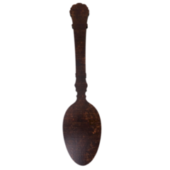 Enfeite Parede Colher Marrom - 45cm