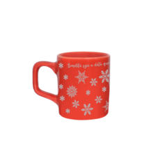 Caneca AZ3 Vermelha - Natal Encantado Branca