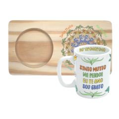 Kit Caneca Pequena + Bandeja - HO'OPONOPONO