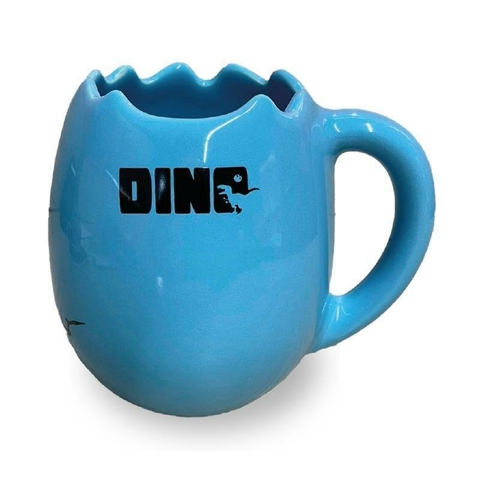 Caneca Formato Ovo de Dinossauro Azul