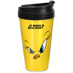 Copo Viagem Piu Piu Zangado - Já Bebeu Água Hoje? - Looney Tunes