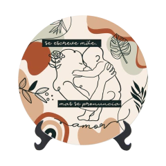 Prato Decorativo 11cm - Mãe Amor
