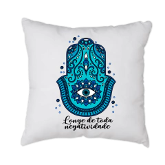 Capa Almofada - Mandala Azul