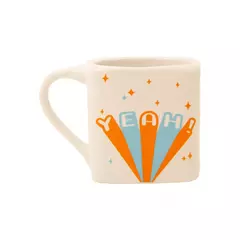 Caneca Quadrada Yeah Hora do Café 230ml By UATT