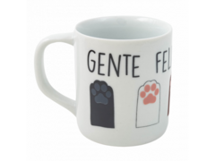 CANECA CILINDRICA - GENTE FELIZ TEM DOG