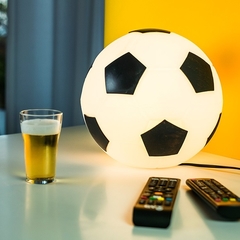 Luminária Bola de Futebol Preta