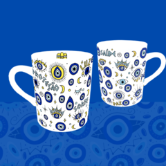 Caneca Pequena 120ml - Olho Grego Olhos