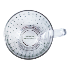 Caneca de Vidro Basic 310ml - Naturals Chuva de Coisas Boas 37616 - comprar online