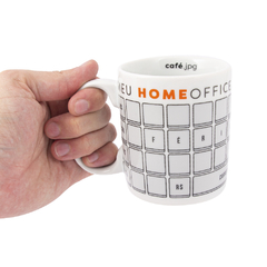 Caneca Cilíndrica Branca - The Boss - loja online