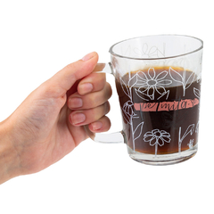 Caneca de Vidro Basic 310ml - Sobre.Voar 37532