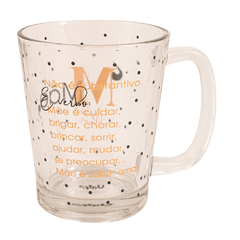 Caneca de Vidro Basic 310ml - Simples Mãe 37648 - comprar online