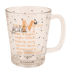 Caneca de Vidro Basic 310ml - Simples Mãe 37648 - comprar online