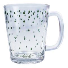 Caneca de Vidro Basic 310ml - Naturals Chuva de Coisas Boas 37616 - Maga's Store