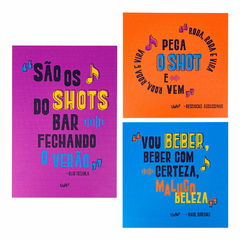 Placas Decorativas 3 Unidades - MPB