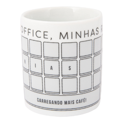 Caneca Cilíndrica Branca - The Boss - Maga's Store