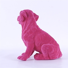 Resina Veludo - Cachorro Rosa - comprar online