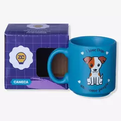 Caneca Mini Tina I Love Dogs - Zonacriativa - comprar online