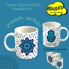 Caneca - Mandala Azul
