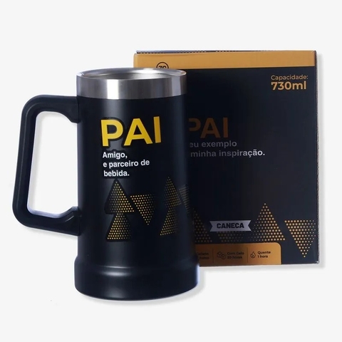 CANECAO TÉRMICO 730ML AMIGO E PARCEIRO DE BEBIDA –
