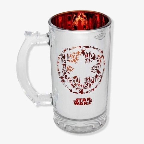 Caneca de Chopp Eletrostática 450ml - Star Wars Darth