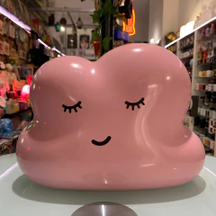 Nuvem Decorativa Laqueado Rosa - comprar online