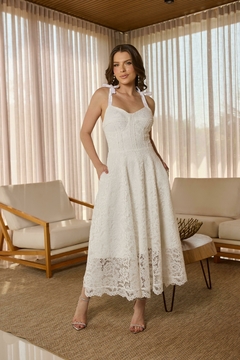 Vestido Bianca Off White - Spaço Moda | Multimarca