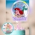 1 Topper para torta con falso shaker personalizado 18x18 cm aprox