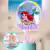 1 Topper para torta con falso shaker personalizado 18x18 cm aprox