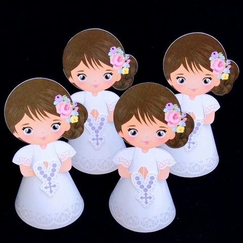 1 figura con forma para decorar bautismo/comunión/confirmación (13x6x6cm) COMPRA MINIMA 10 UNIDADES IGUALES - comprar online