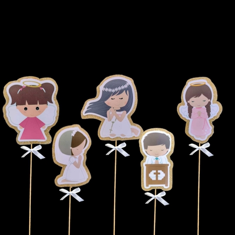1 pinchos comunión, bautismo, nacimiento, confirmación - COMPRA MINIMA 20 UNIDADES - comprar online